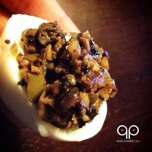 Tapenade Deviled Egg