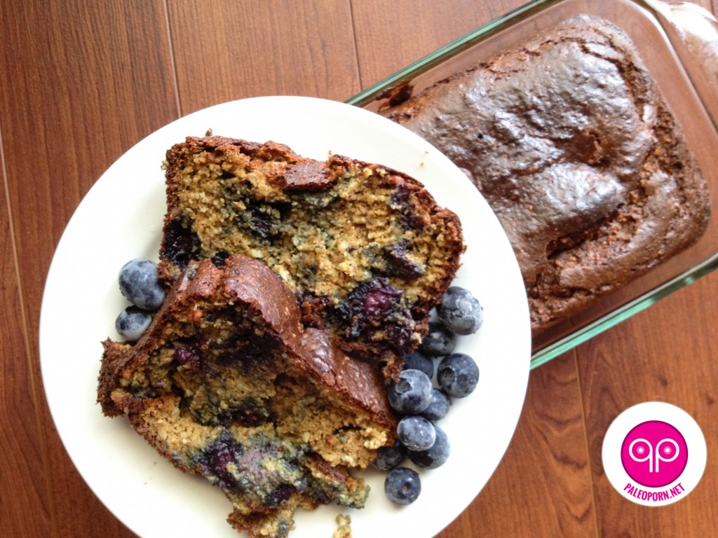Paleo Pumpkin Blueberry Bread