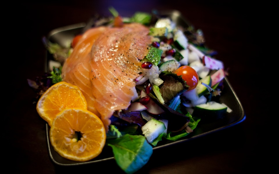 Avocado Salmon Breakfast Salad