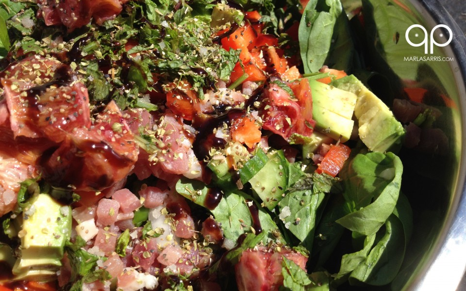 Blood Red Spinach Salad Marla Sarris Paleo Porn