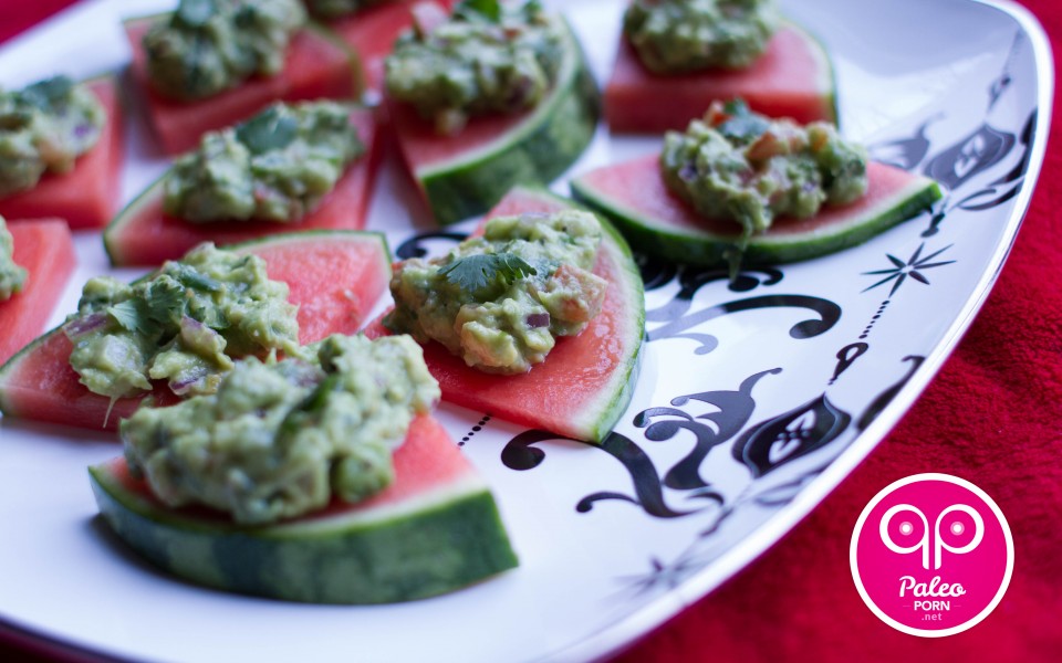 Paleo Recipe Paleo Guacamole Watermelon Bites