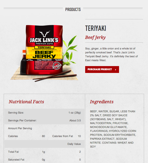 Jack Link's Teriyaki Beef Jerky