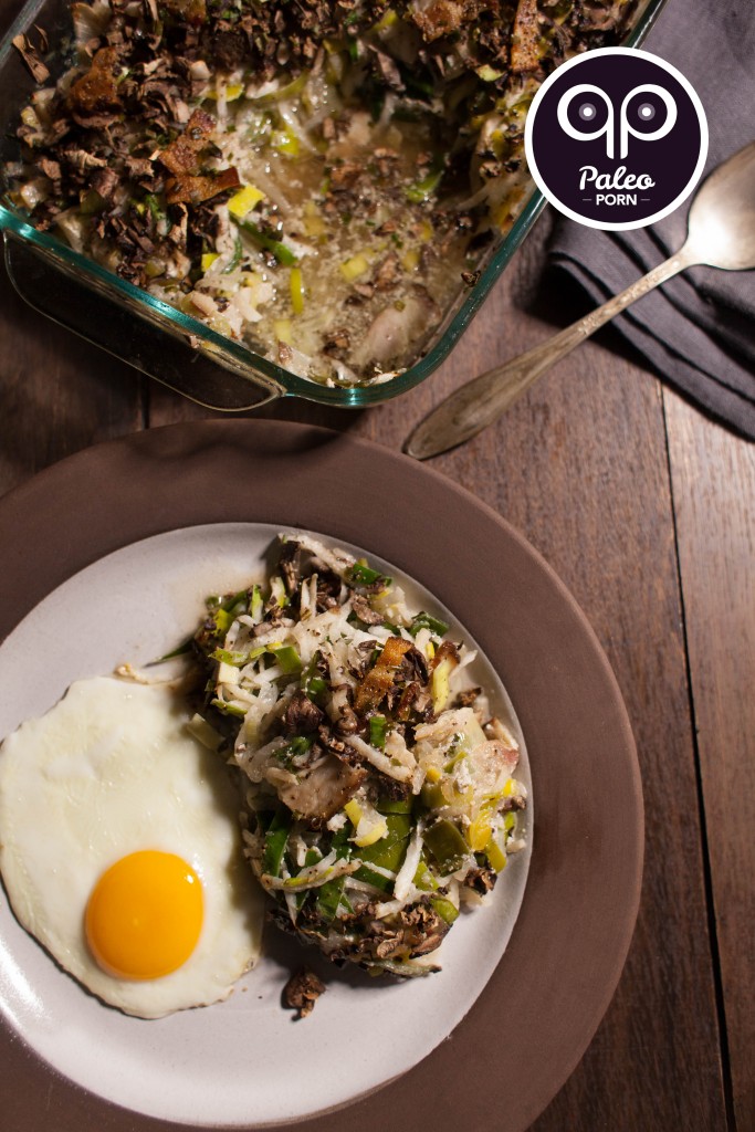 Paleo Turnip Hash Casserole