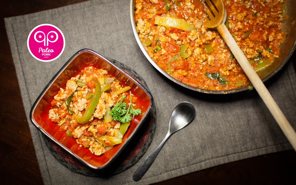 Paleo Deconstructed Stuffed Peppers with a Kick