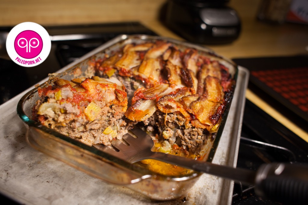 Paleo Meatloaf with Bison and Bacon