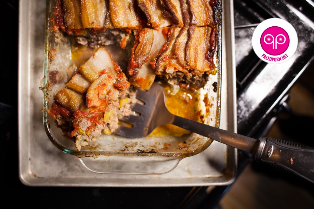 Paleo Meatloaf with Bison and Bacon