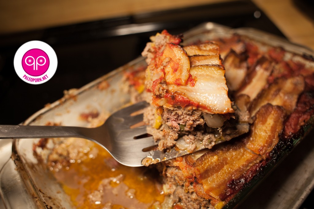 Paleo Meatloaf with Bison and Bacon