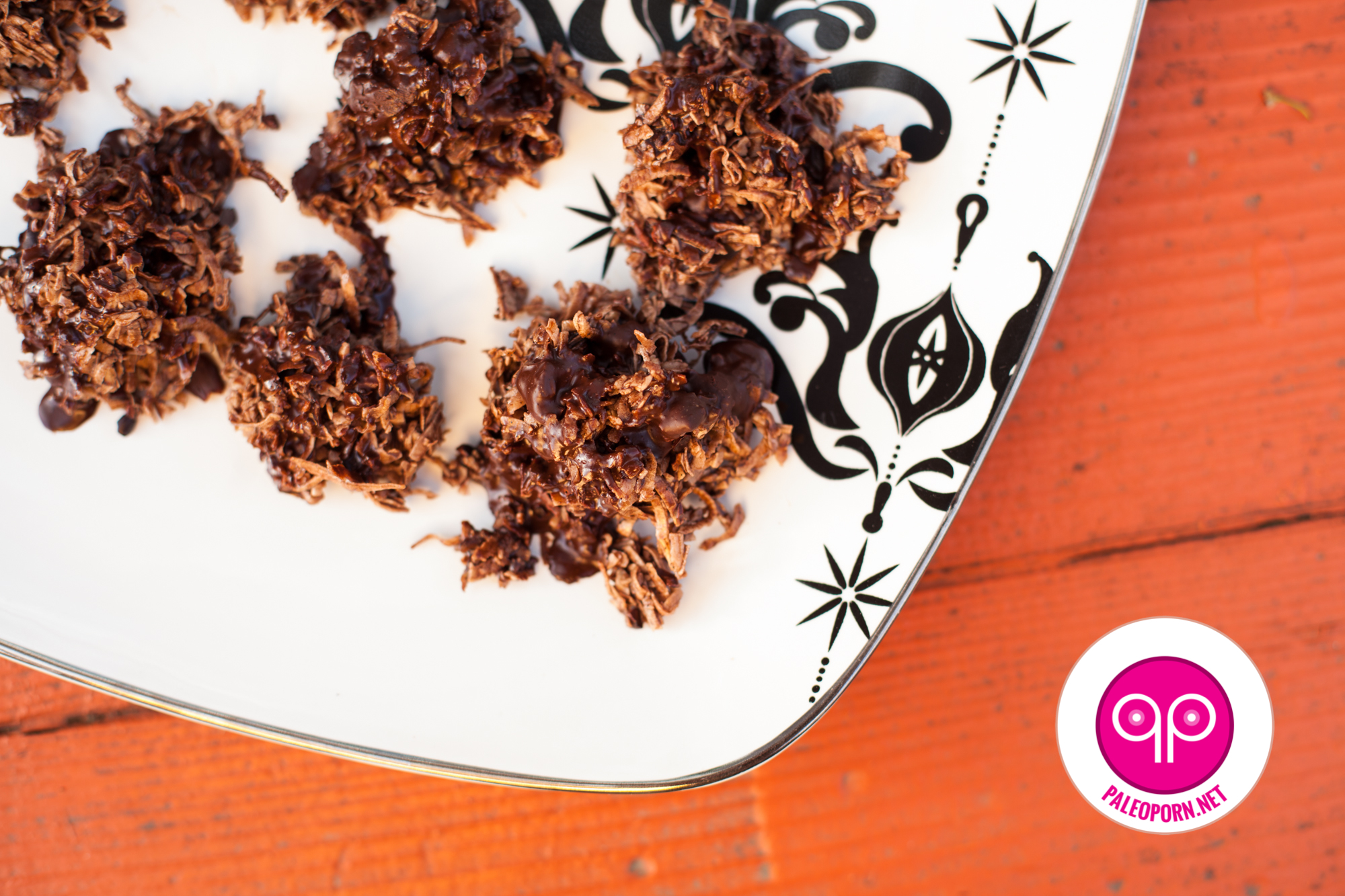 Paleo Chocolate Coconut Haystacks