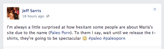 Paleo Porn t-shirt teaser