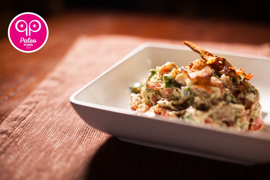 Paleo Bacon Lettuce and Pesto Salad