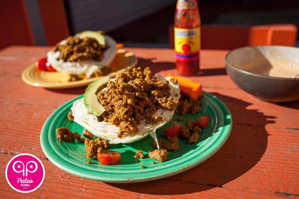 Paleo Beef in a Cabbage Cup
