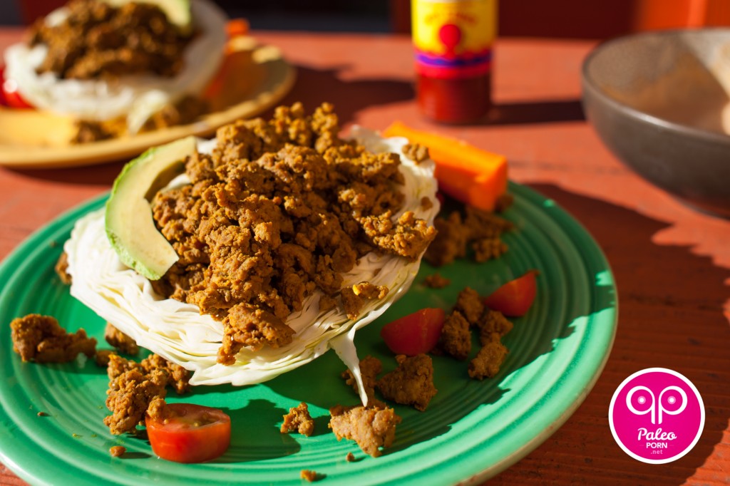 Paleo Beef in a Cabbage Cup