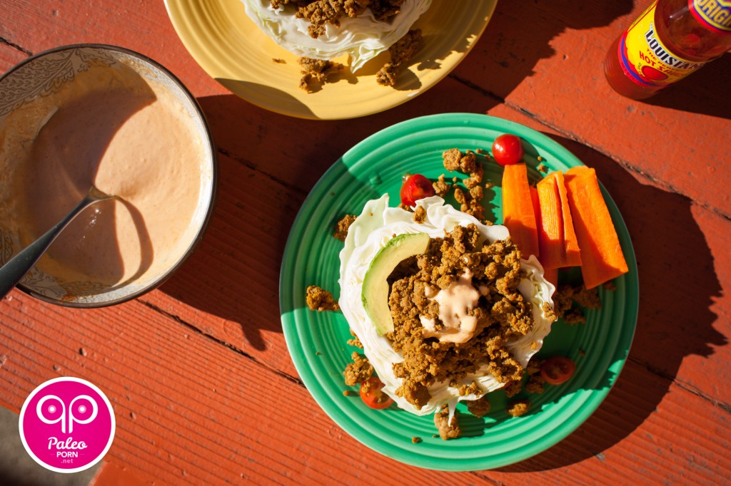 Paleo Beef in a Cabbage Cup