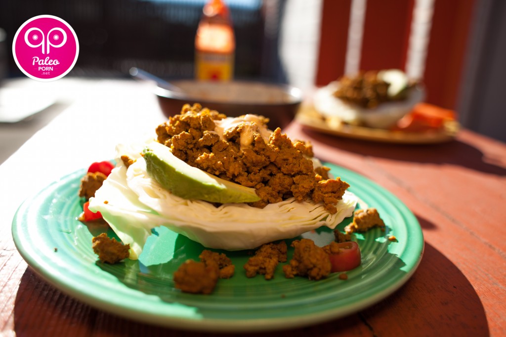 Paleo Beef in a Cabbage Cup