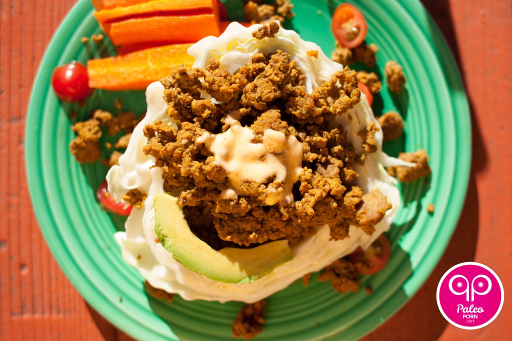 Paleo Beef in a Cabbage Cup