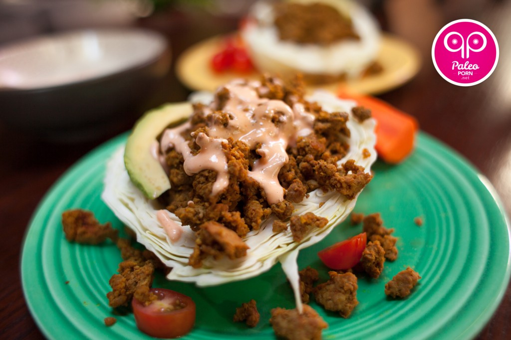 Paleo Beef in a Cabbage Cup