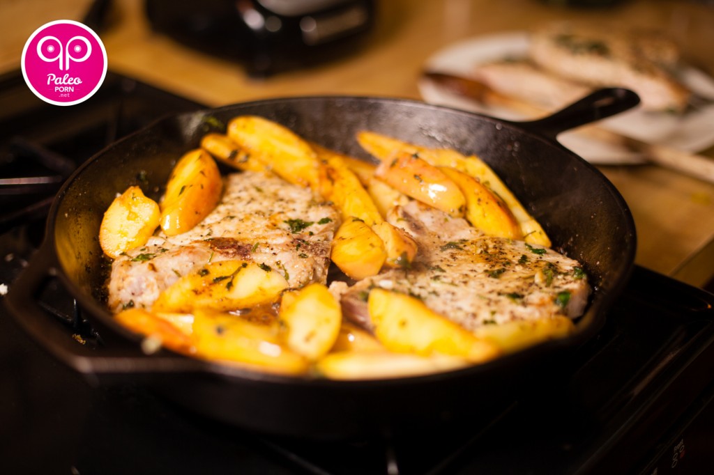Paleo Pork Chops and Apples