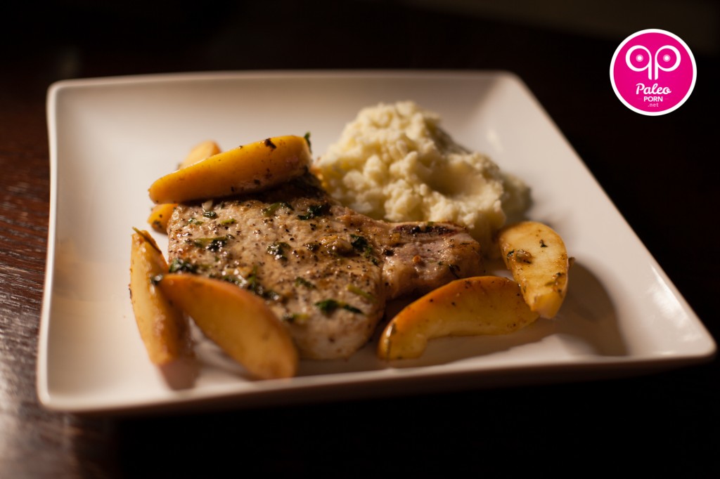 Paleo Pork Chops and Apples