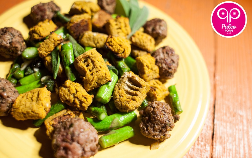 Toasted Paleo Pumpkin Gnocchi