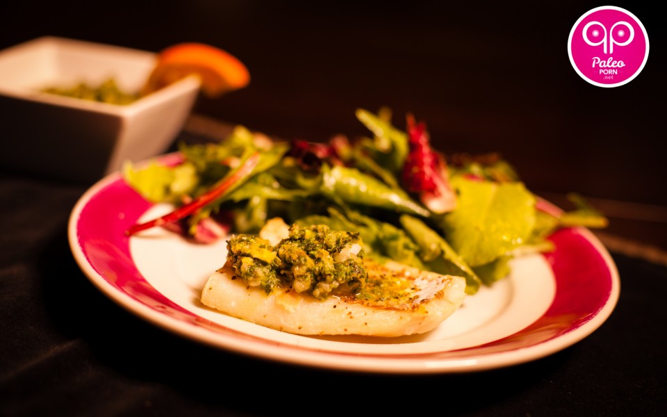 Alaskan Pacific Cod Filet with Orange Mint Sauce