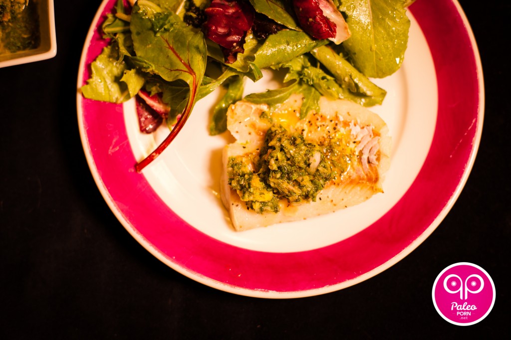 Alaskan Pacific Cod Filet with Orange Mint Sauce