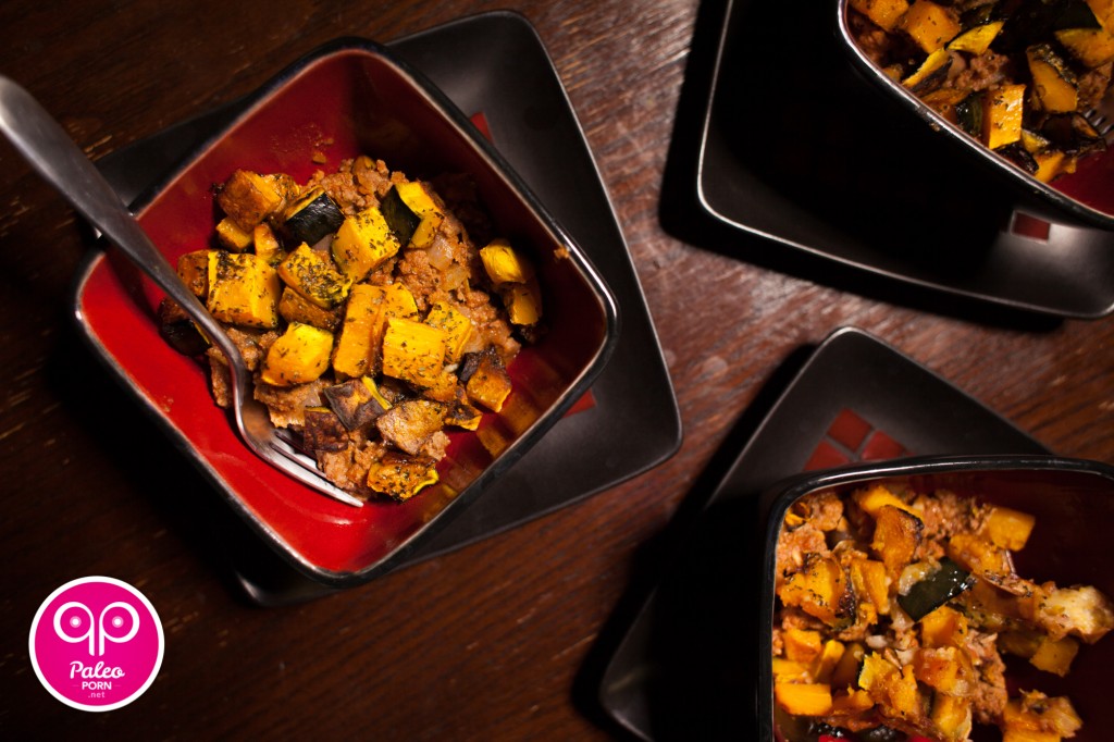 Kabocha Squash and Ground Beef