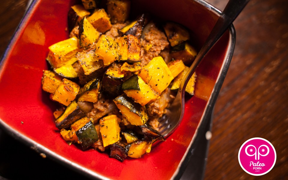 Kabocha Squash and Ground Beef