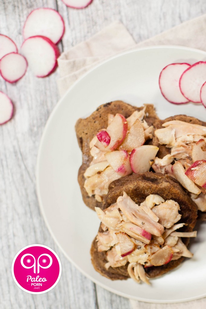 Poached Chicken with Garlic Radishes 06