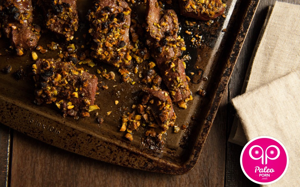 Paleo Recipe Pistachio Crusted Beef Heart
