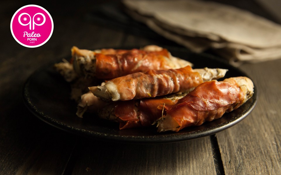 Paleo Recipe Prosciutto Wrapped Chicken Tenders