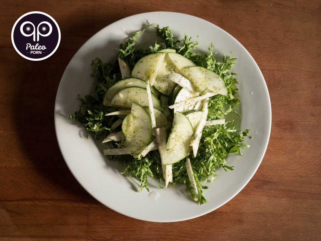 Frisée Salad with Cucumber