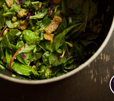 Paleo Recipe Crack Pot Salad with Paleo Croutons