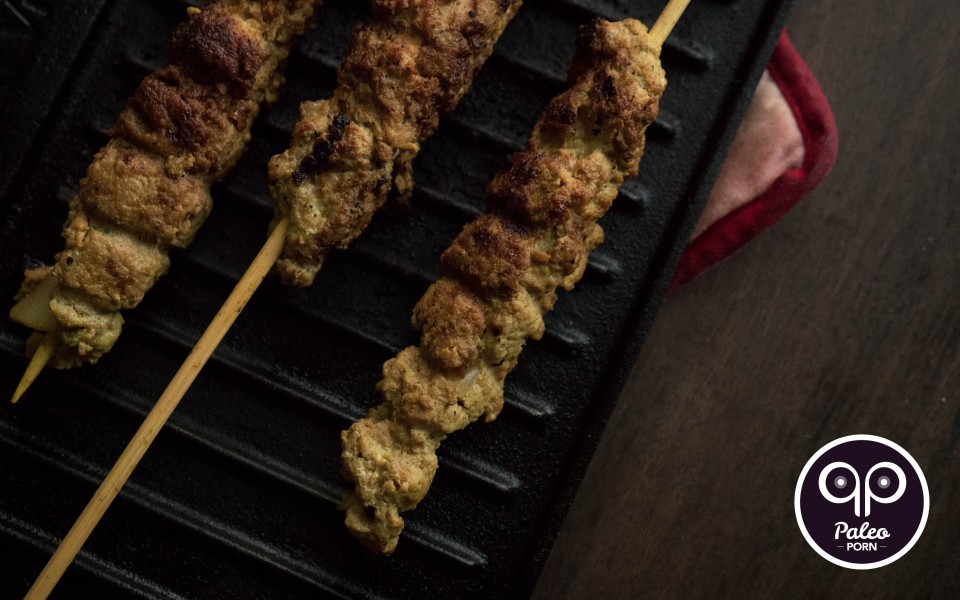 Paleo Recipe Paleo Ground Turkey and Bacon Curry Skewers
