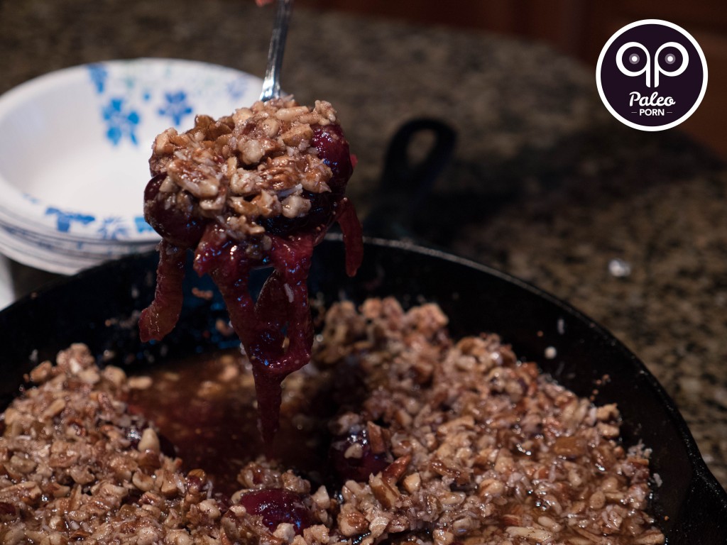 Cherry Crumble with Figs