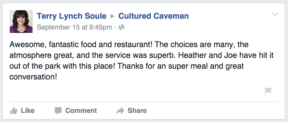 Cultured Caveman FB Praise