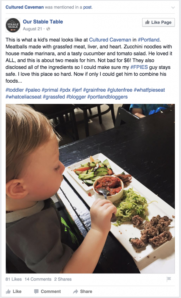 Cultured Caveman Praise for Kids