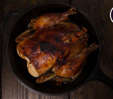 Paleo Recipe Cast Iron Whole Paleo Chicken with Rosemary