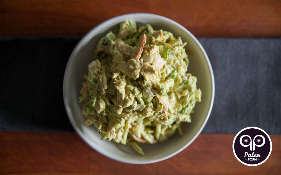 Paleo Recipe Shredded Paleo Chicken Salad with Turmeric