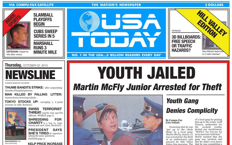 USA Today - Back to the Future