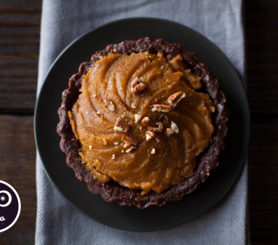 Paleo Recipe Raw Pumpkin Chocolate Tart