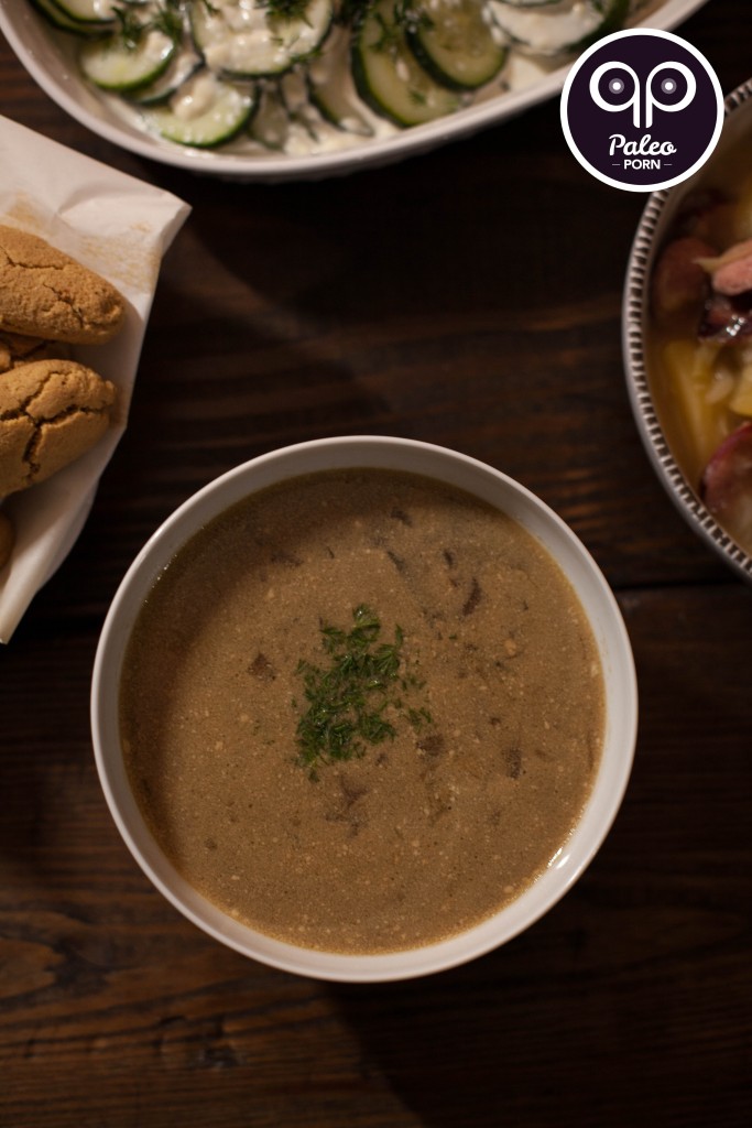 Dried Mushroom Paleo Soup (Wigilijna Zupa z Suszonych Grzybów)