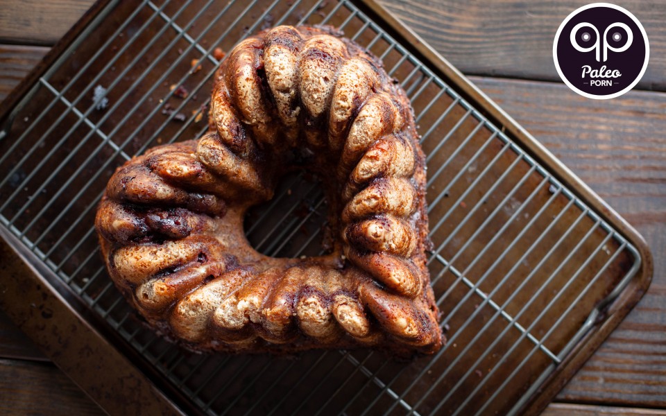 Paleo Recipe Lemon Curd and Blueberry Paleo Bundt Cake